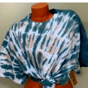 Victorias Secret Tie dyed T shirt Blue